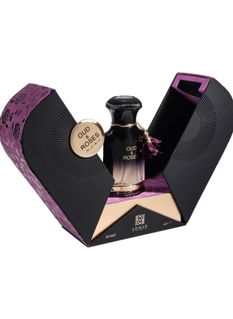 Ahmed Al Maghribi Oud & Roses Eau de Parfum 60ml - Image 1